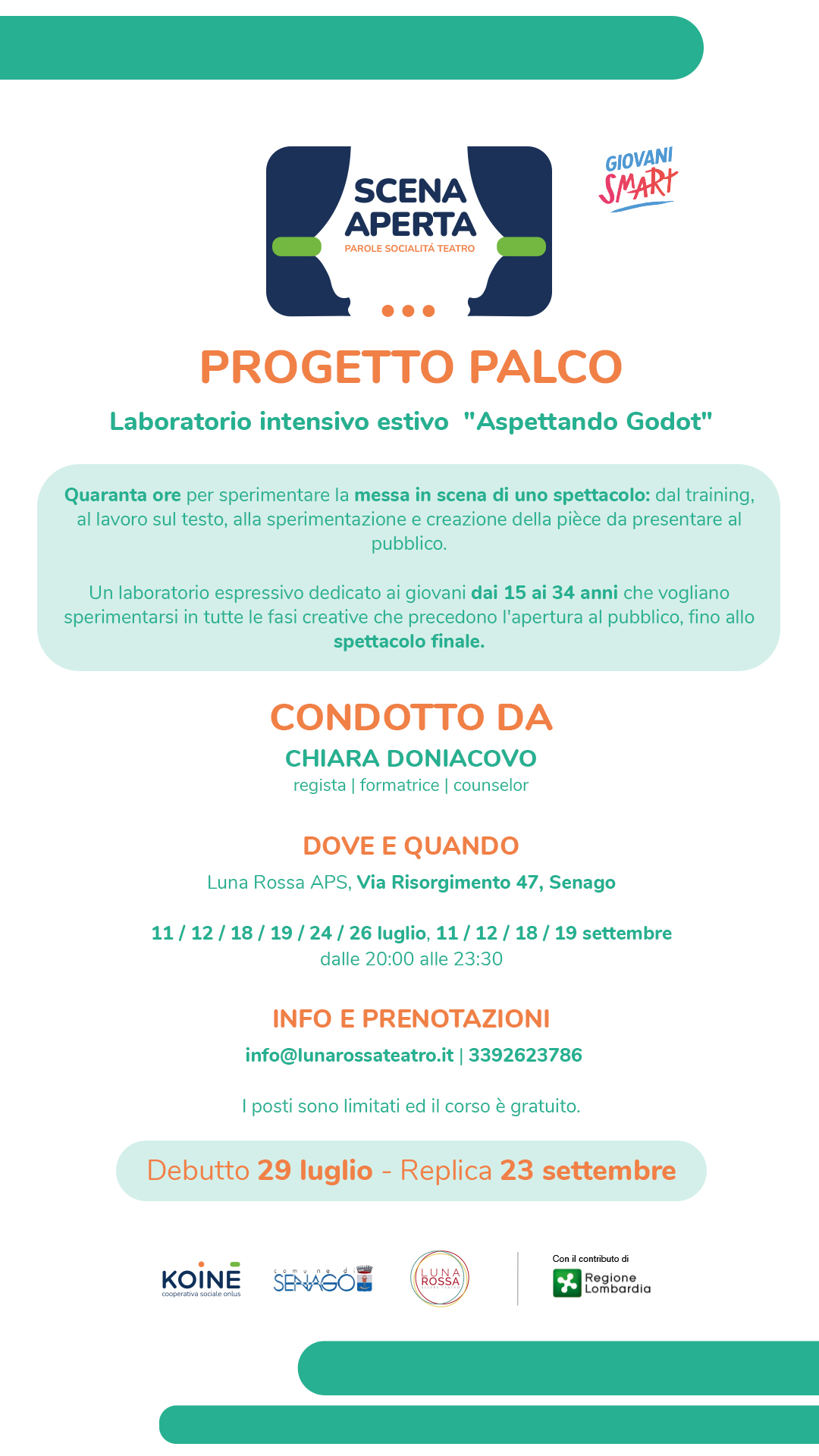 progetto palco estivo