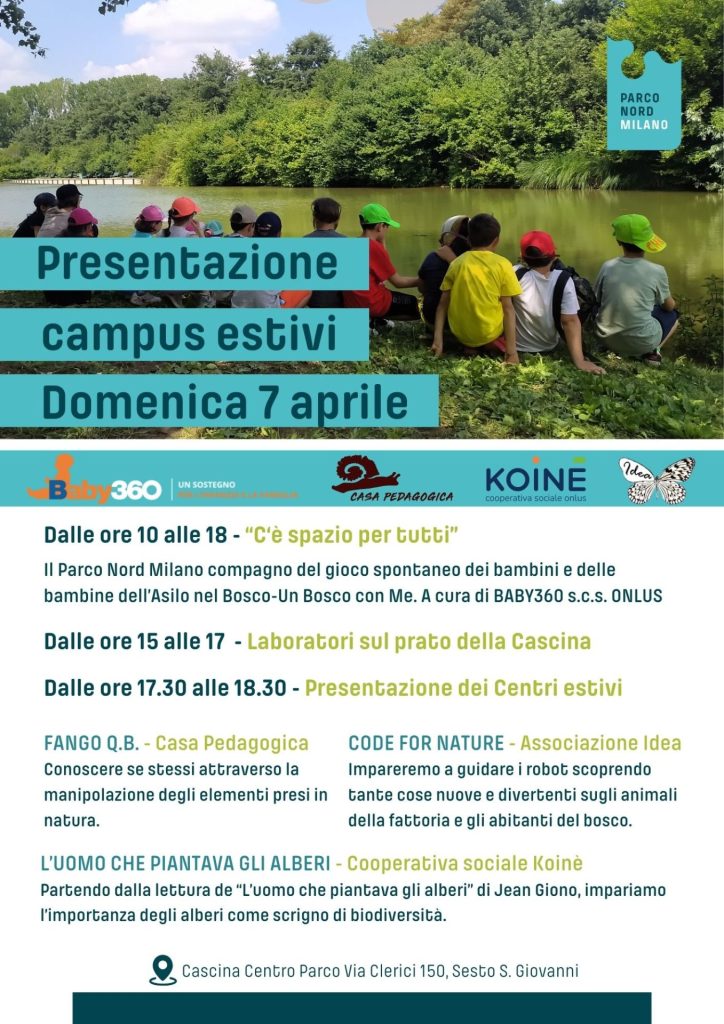 open day centro estivo parco nord milano 2024