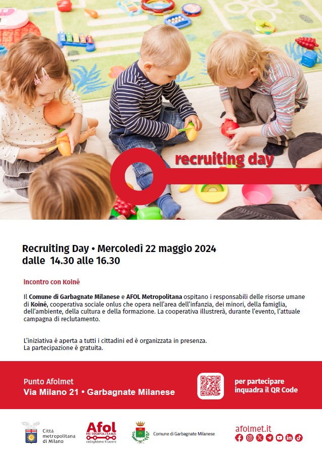 recruiting day 22 maggio